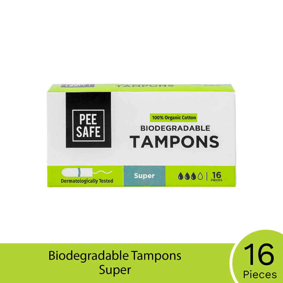 Pee Safe Super Tampons for Medium Flow | Ultra-Absorbent & Leak-Proof Protection