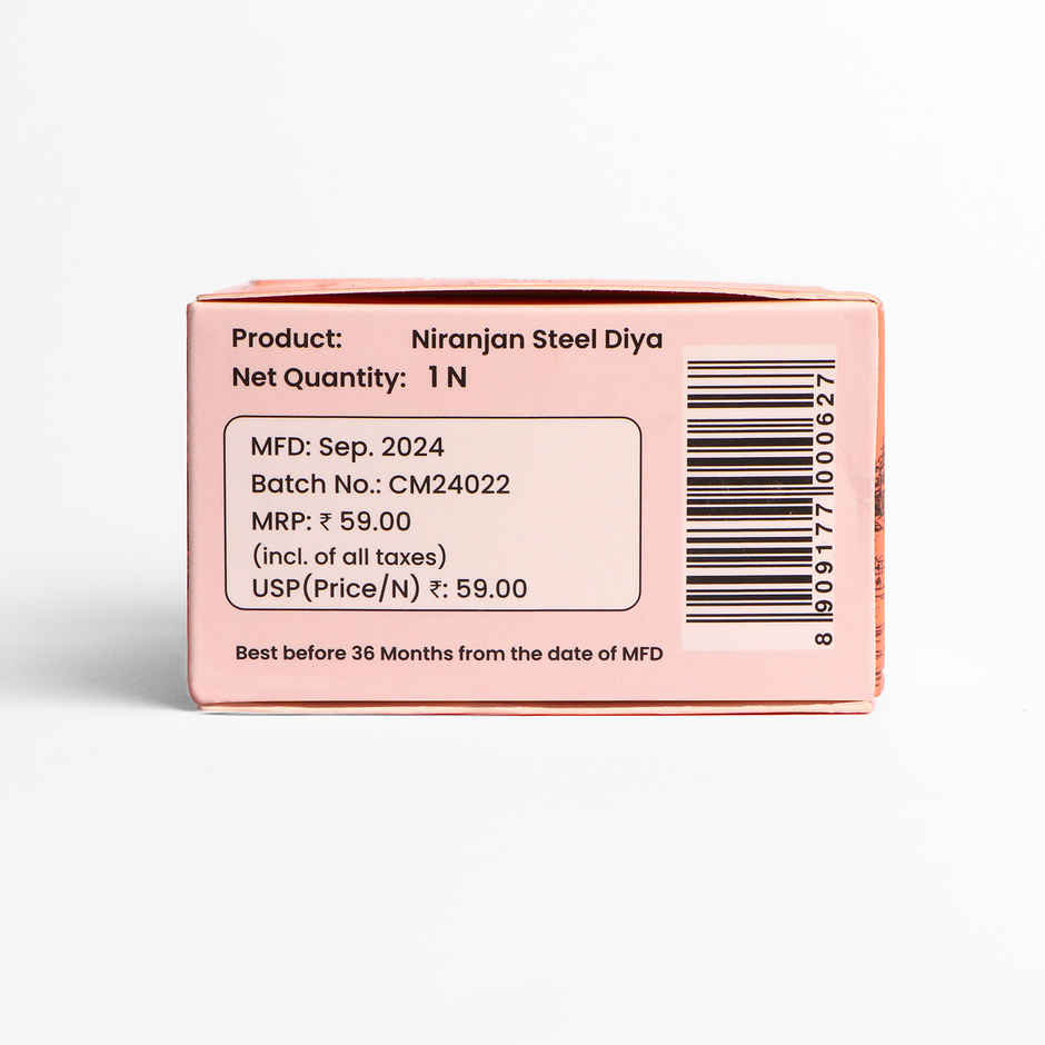 Niranjan Steel Diya | Steel | Diya-Pooja | Jai Kashi
