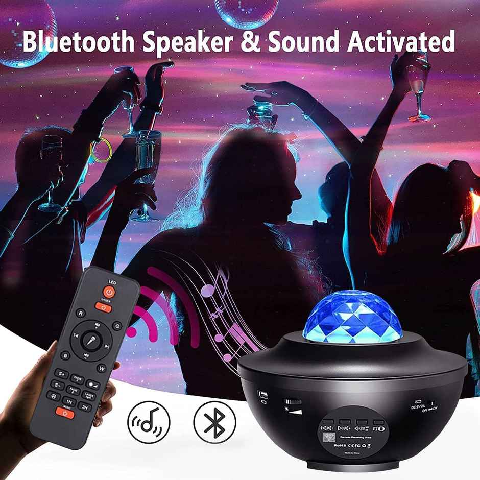 Desidiya Northern Galaxy Light Aurora Projector,33 Light Effects,Bedroom Lamp,Bluetooth Speaker