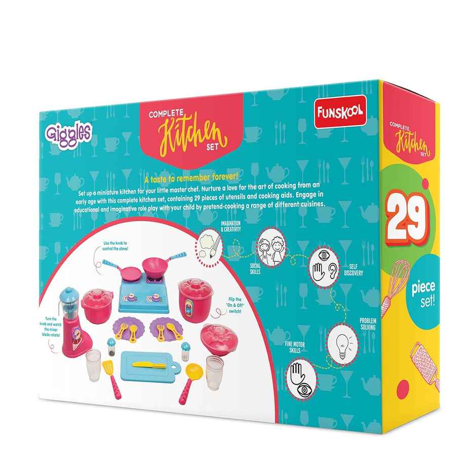 Giggles Funskool Complete Kitchen Playset | Encourages Learning & Development | 3 Years +