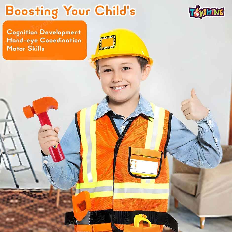 Toyshine Diy Portable Tool Set Toy With Briefcase, Accessories