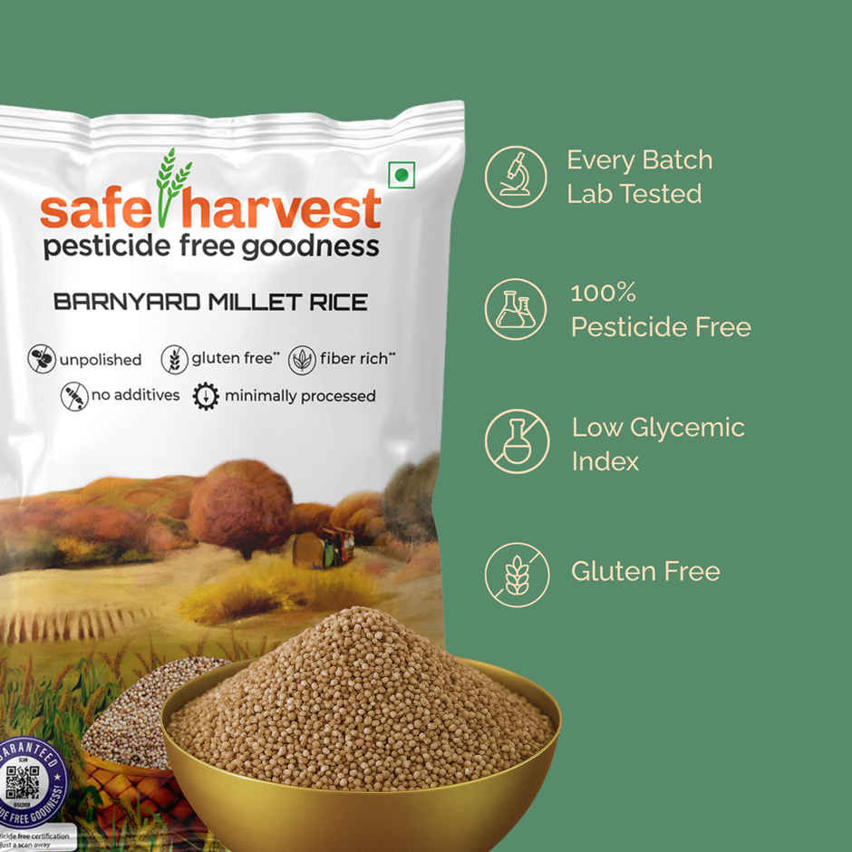 Safe Harvest Pesticide-Free Barnyard Millet / Samak Rice