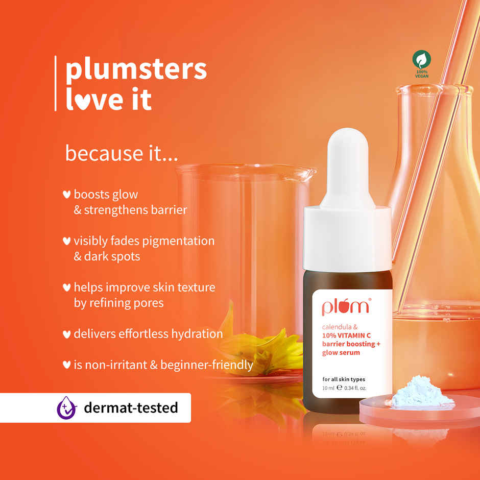 Calendula & 10% Vitamin C Barrier Boosting + Glow Serum | Boosts Glow