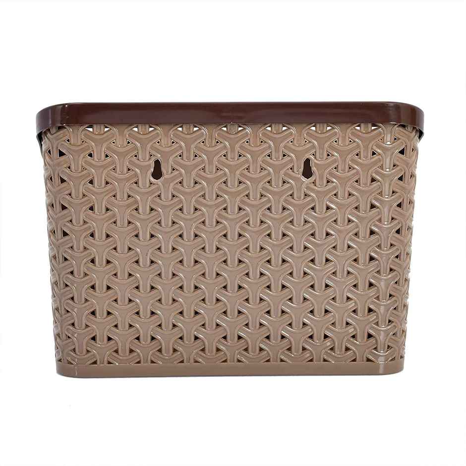 Kuber Industries Plastic Large Multi-Purpose Compact Desk Makeup Organizer (Brown)