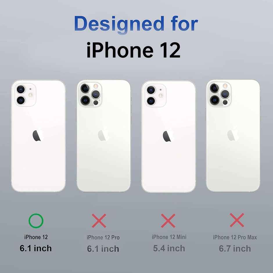 Iphone 12 Back Case | Hybrid - Black | MagSafe Compatible