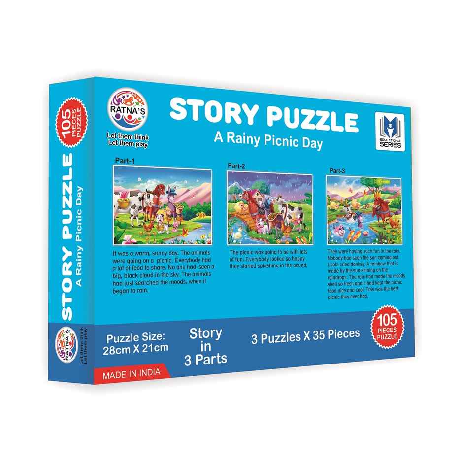 Ratna's Story Puzzle Rainy Picnic Day