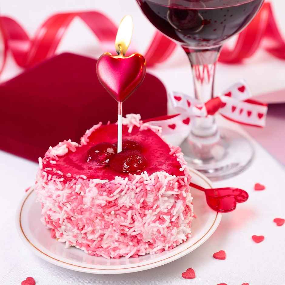 Red Heart Candle | Anniversary, Birthday, Propose Decoration | Party Propz