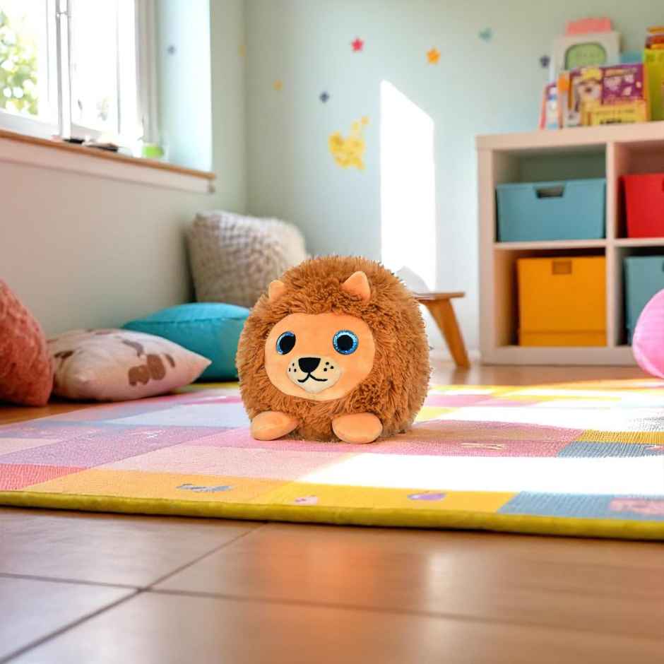 Mirada-14Cm Lion Face Toy - Brown