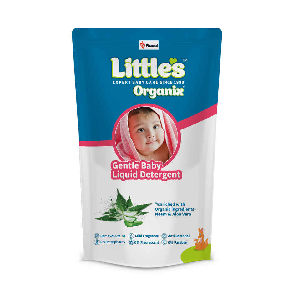 Little's Organix Gentle Baby Detergent Liquid for Clothes | Anti-Bacterial Liquid Detergent