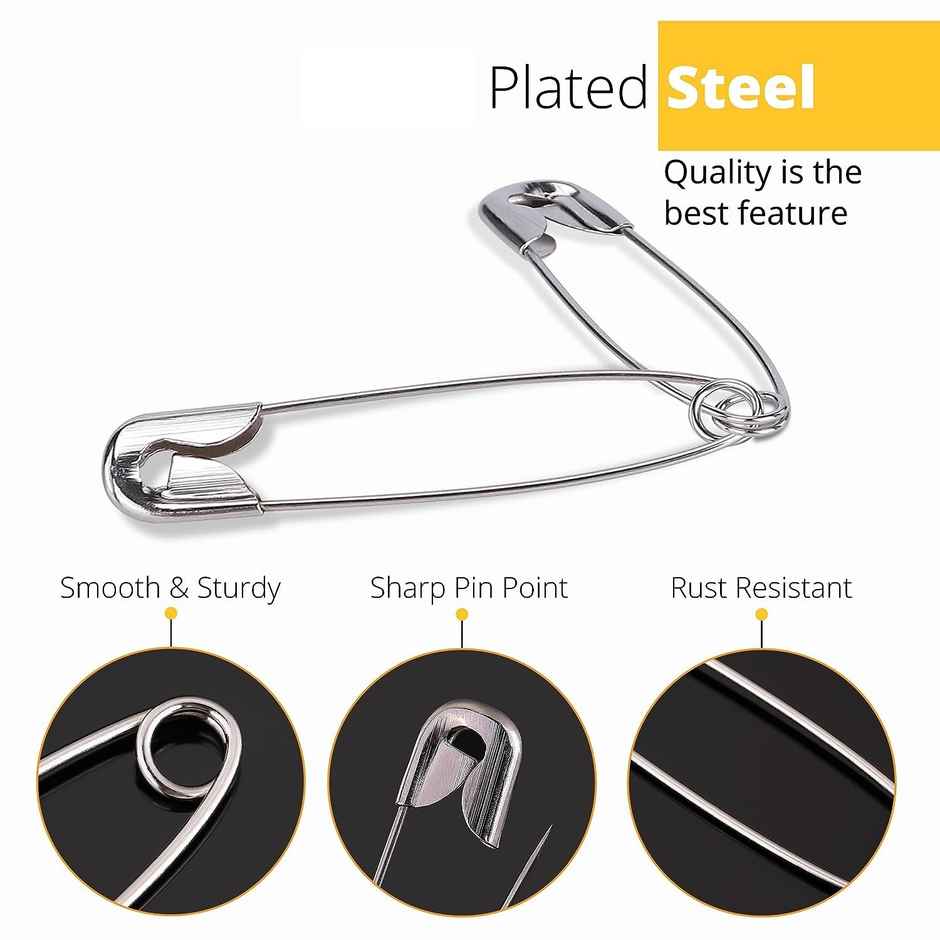Bronson Professional Safety Pins | 4 Size | Pack Of 100