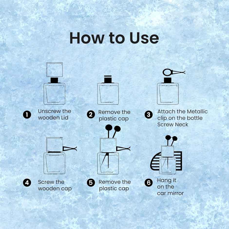 Autofy ELIXIR Car Perfume AC Vent Car Fragrance Car Air Freshener Long Lasting | Snow