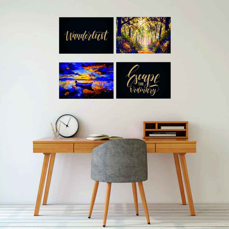 Paper Plane Design Travel Theme Wall Posters | Set of 10 | (12 Inch x 18 Inch) D6