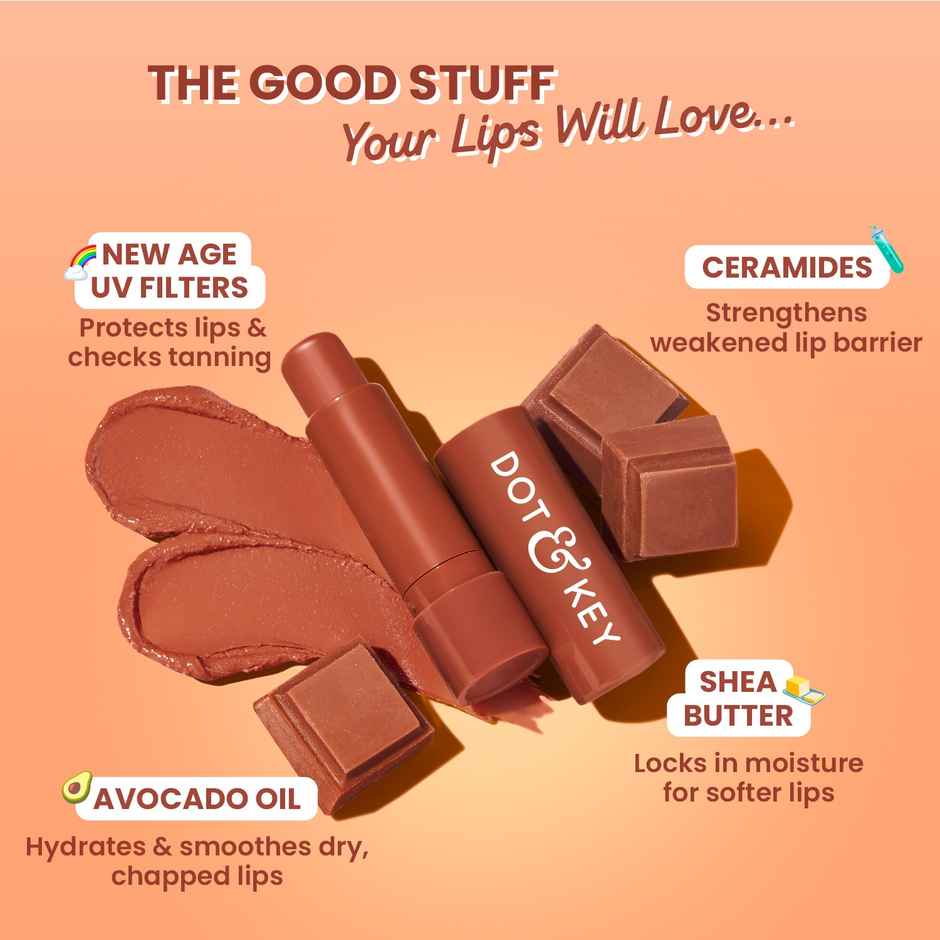 Dot & Key Barrier Repair Hydrating Lip Balm SPF 50 | Cocoa Nude
