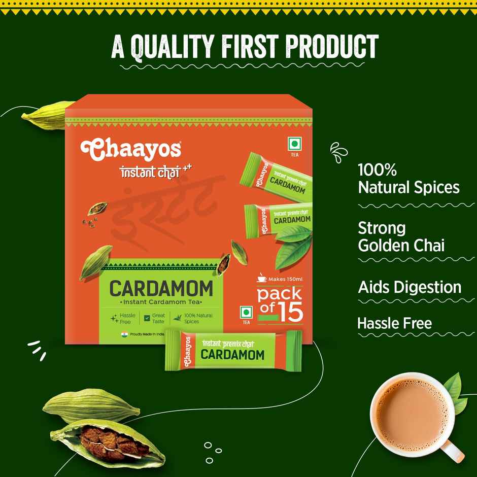 Chaayos Cardamom Instant Tea Premix