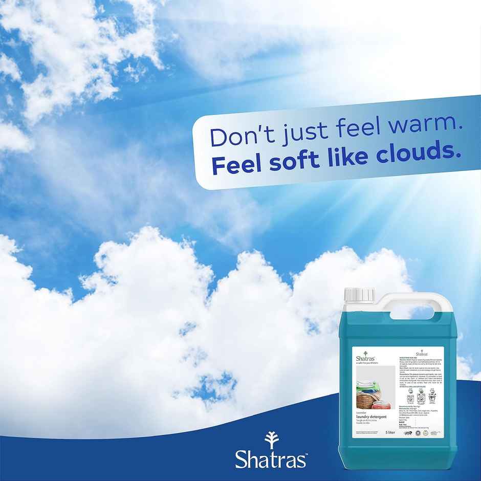 Shatras Liquid Detergent | Laundry Liquid For Fabric Care | Concentrated Laundry Detergent
