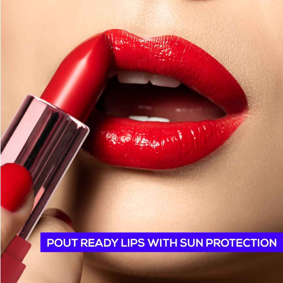 Blue Heaven True Matte Lipstick with SPF Sun Protection | Long Lasting Upto 8Hrs | 12 Bright Red