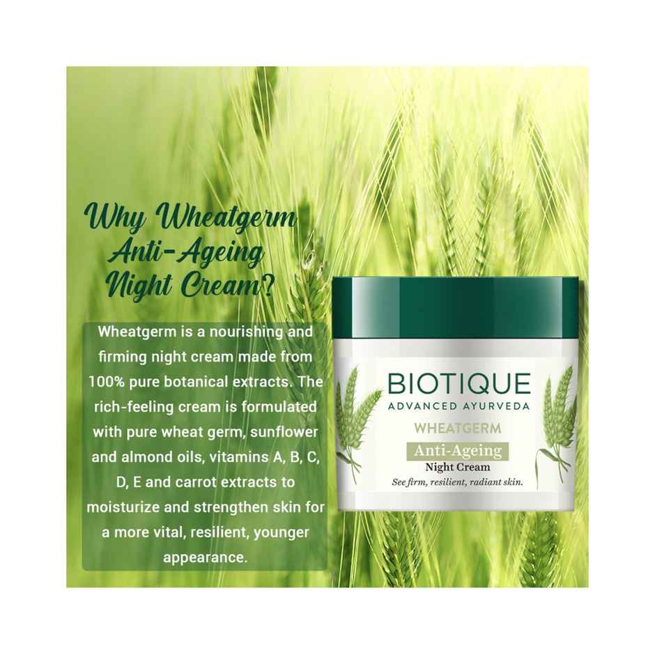 Biotique Wheatgerm Anti-Ageing Night Cream