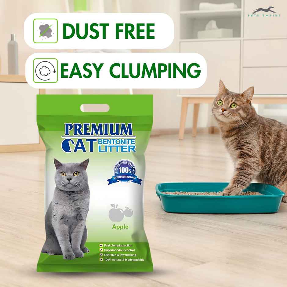 Pets Empire Natural Scoopable Bentonite Ball Cat litter , Apple Scent