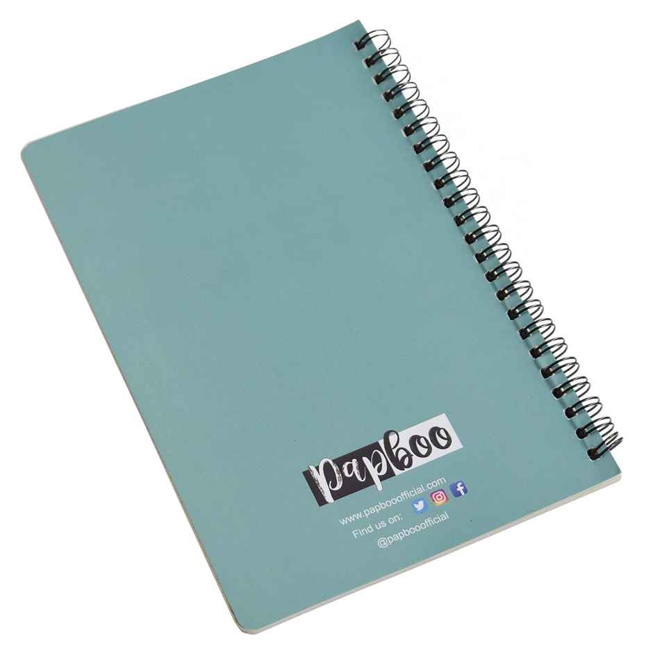 Papboo Dot Grid Spiral Wiro Notebook , 120 Pages, 90 Gsm - Do More