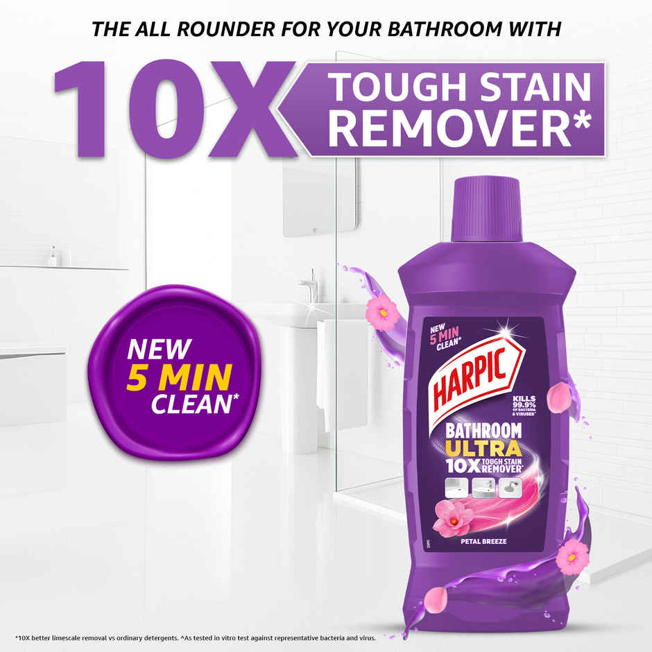 Harpic Bathroom Ultra 10X Tough Stain Remover Petal