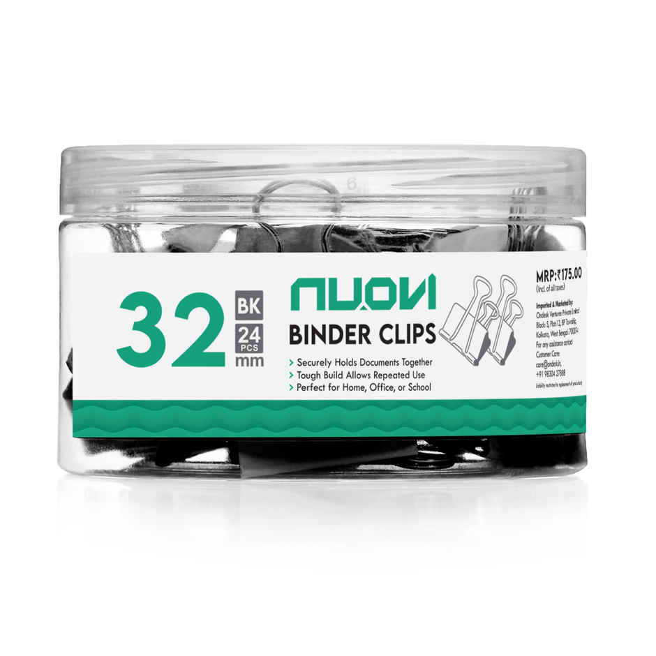 Nuovi Binder Clips | Black - 32 mm