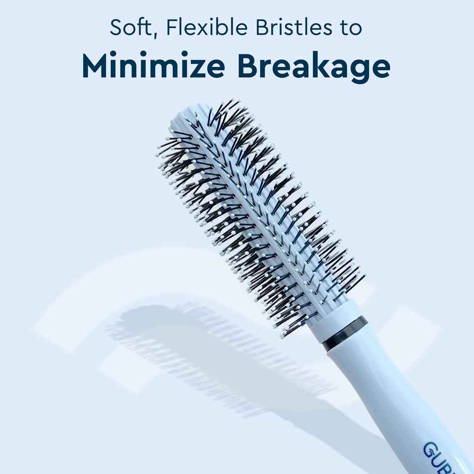 GUBB Grooming Combo Of Round Hair Brush + Hair Comb | Santorini Hues