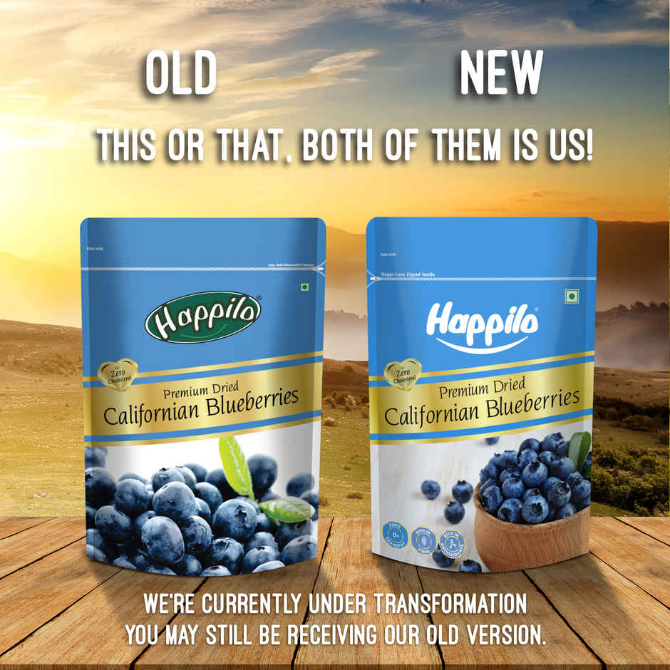 Happilo Premium Dried California Blueberries|Rich in antioxidants|Dry Fruits