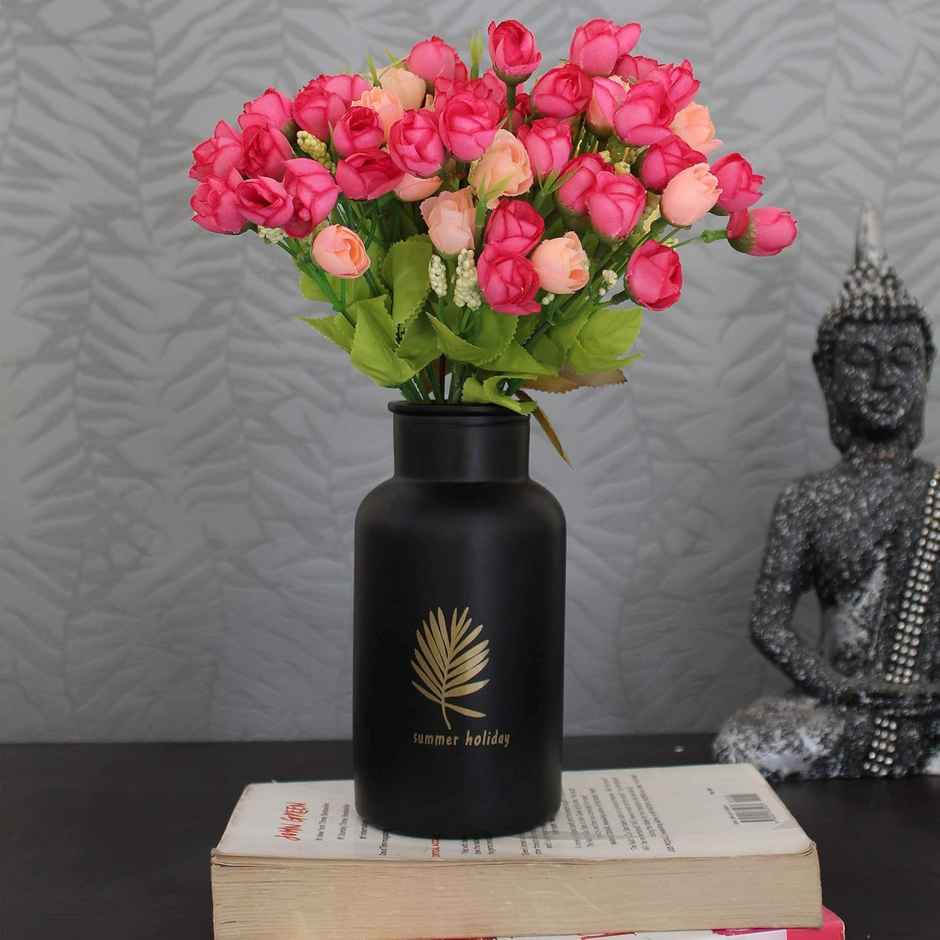 TIED RIBBONS Mini Artificial Peony Flower Bunches | Pink