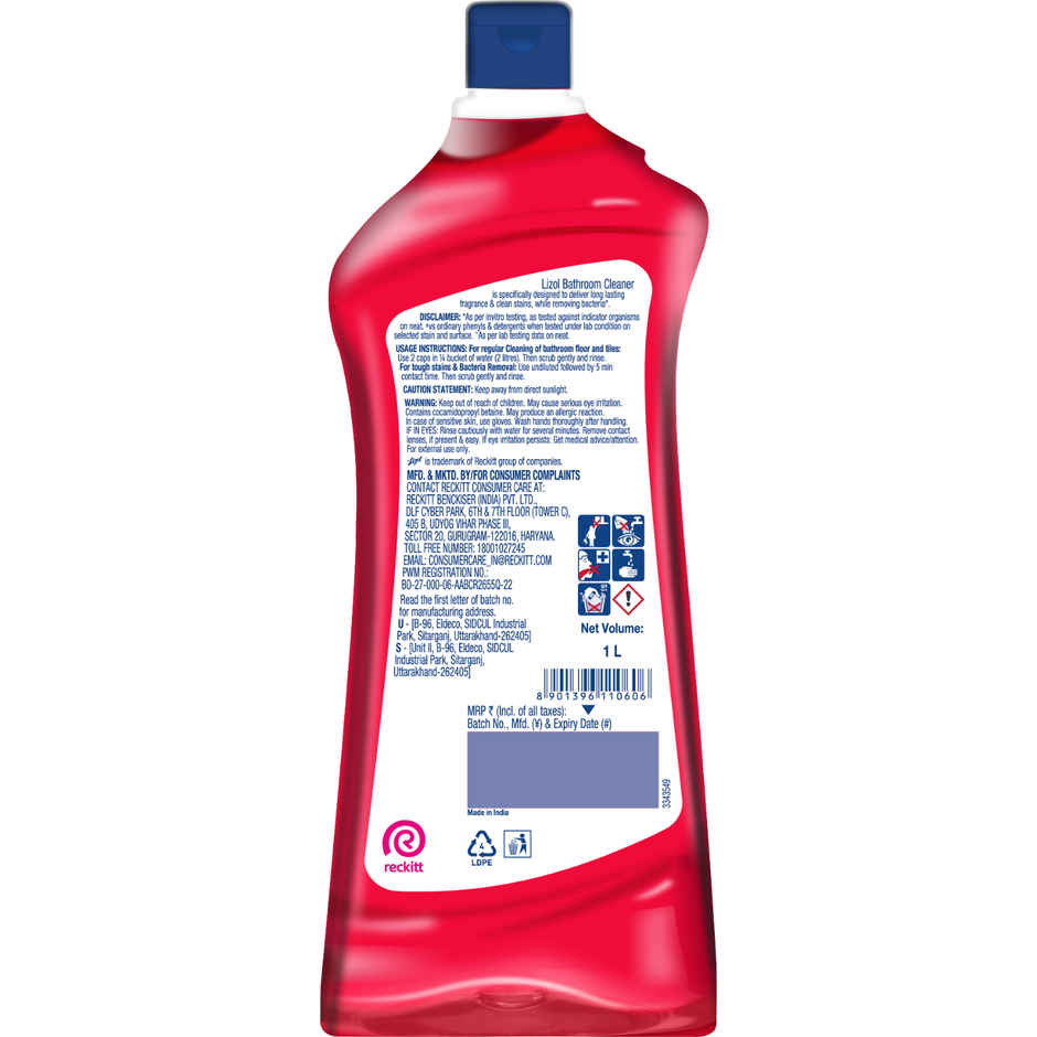 Lizol Bathroom Cleaner Liquid | Floral