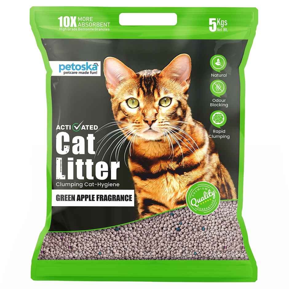 Petoska Bentonite Cat Litter | Green Apple Fragrance