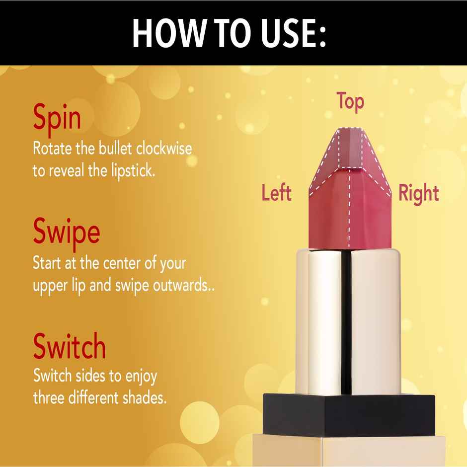 Blue Heaven 2 In 1 Festive Lipstick Dual Shade Ultra Lightweight Soft Matte Finish - C2