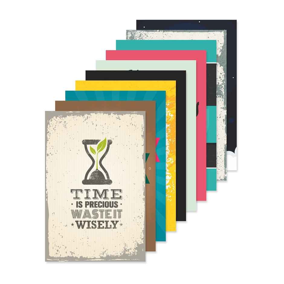 Paper Plane Design Wall Posters For Office Decor | Set of 10 | Size | 12 Inch x 18 Inch | D23