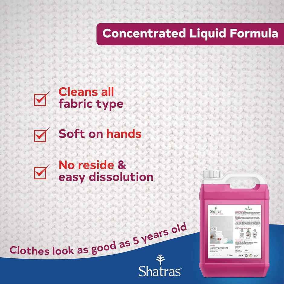 Shatras Liquid Detergent | Cloth Freshener Liquid With Fabric Conditioner Pink Liquid Detergent