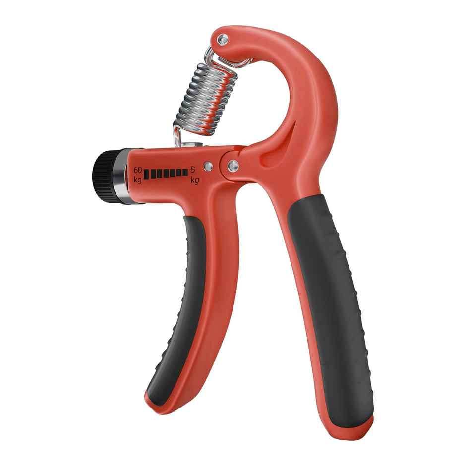 Lifelong Adjustable Hand Grip Strengthener Resistance Hand Gripper for Gym (Red & Black, LLFAHG01)