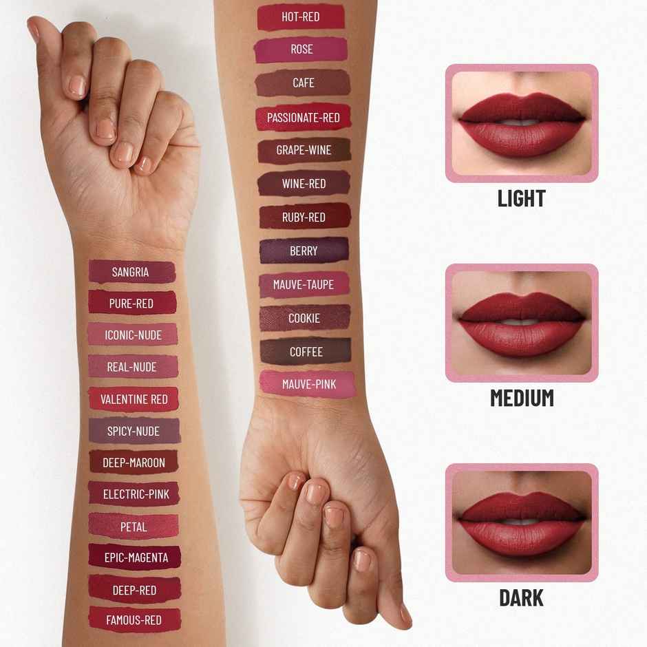 Swiss Beauty Matte Lip Ultra Smooth Matte Liquid Lipstick | 22 Real Nude