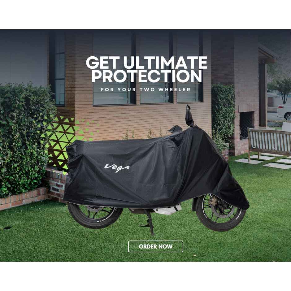 VEGA Universal Bike Cover UV Protection | Dustproof & Waterproof | PVC | Black | Bullet Bike