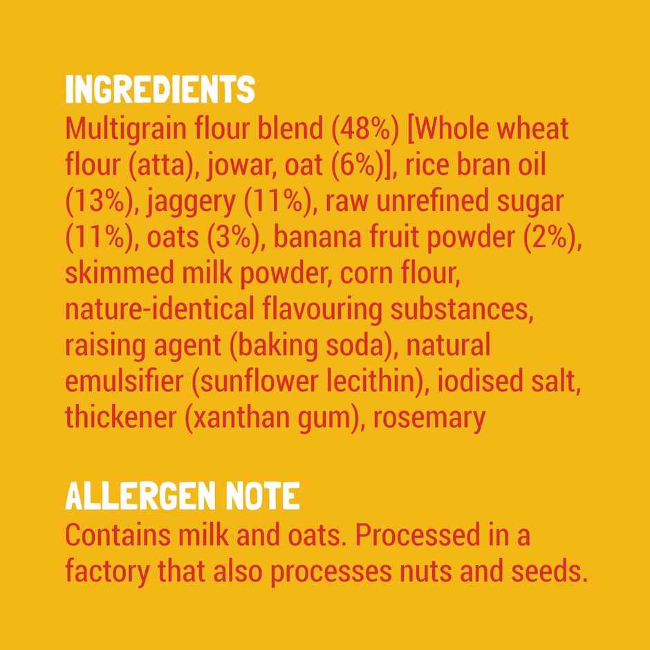 Slurrp Farm No Maida No Palm Oil Banana Oat Cookies | Yummy Biscuits for Kids