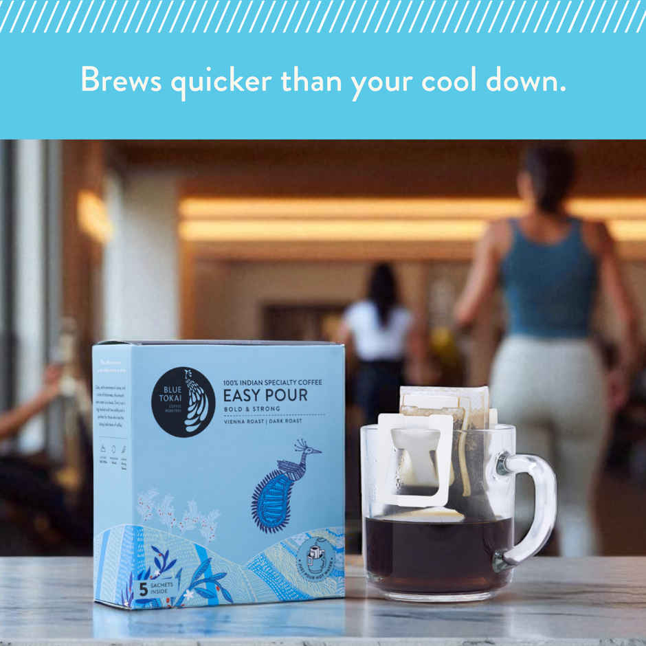 Blue Tokai Easy Pour Vienna Dark Chocolate Dark Roast Hot Brew Coffee