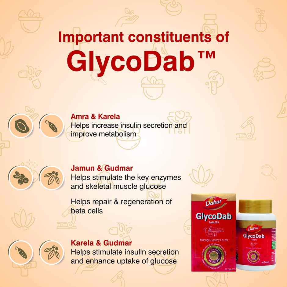 Dabur Glycodab Ayurvedic Tablet