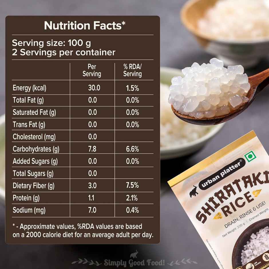 Urban Platter Shirataki Short-Grain Rice