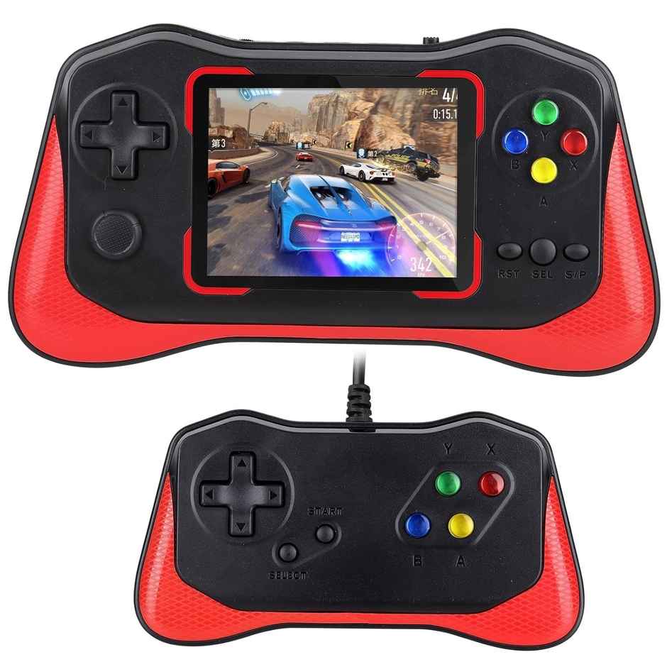 Toyshine Handheld Game Console with 500 Games | 3.5 Inch Screen | Rechargeable Battery - Black