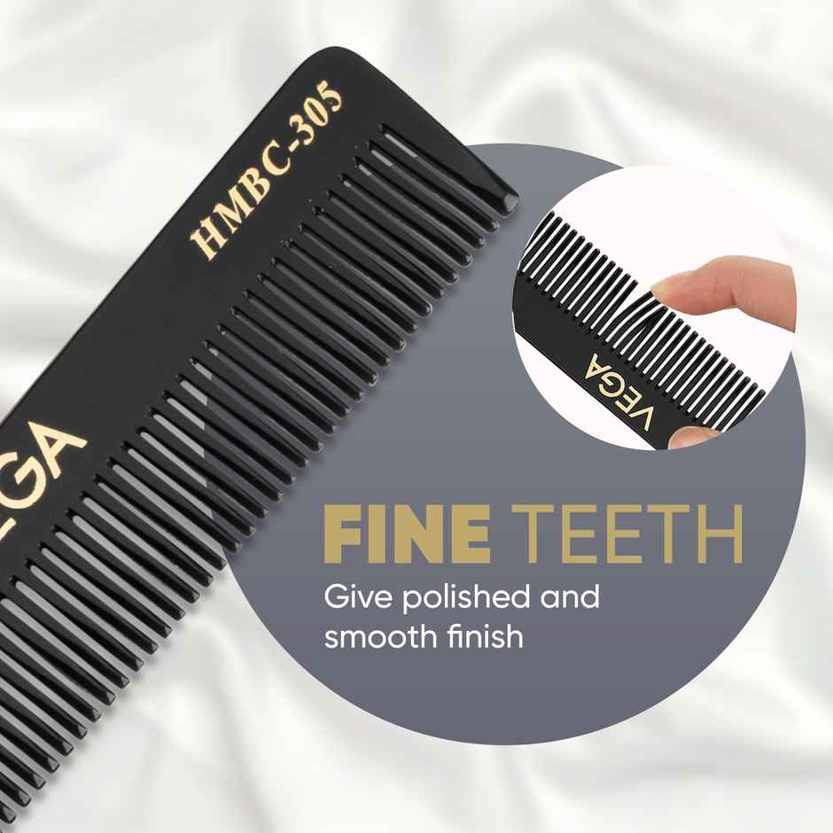 VEGA Tail Hair Comb with Steel Pin for Women | HMBC-305