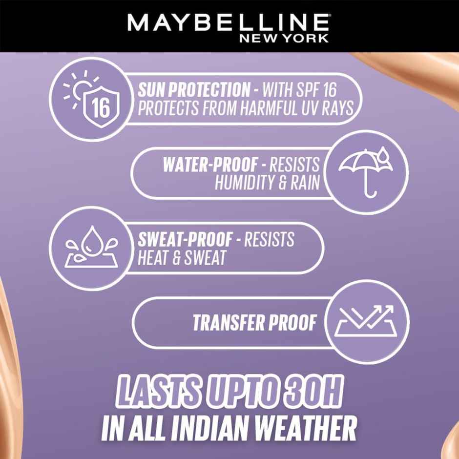 Maybelline New York Super Stay Lumi Matte Liquid Foundation, 220