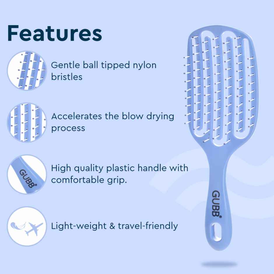 Gubb French Hues Paddle Vent Brush Long