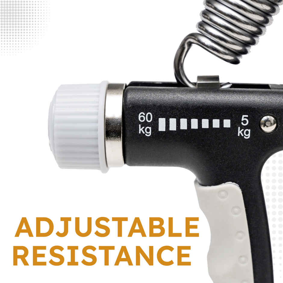 Slovic upto 60kg Adjustable Hand Grip Strengthener for Forearm & Wrist Strengthening with Counter