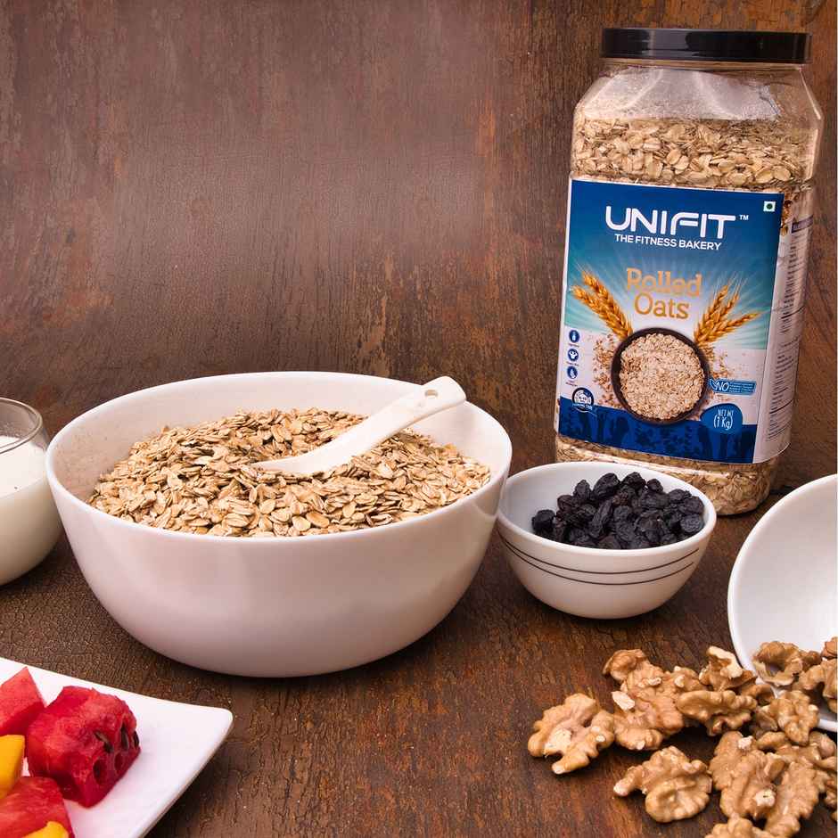 Unifit Rolled Oats | 100% Wholegrain | High Fiber and Protein | Healthy Breakfast Cereal