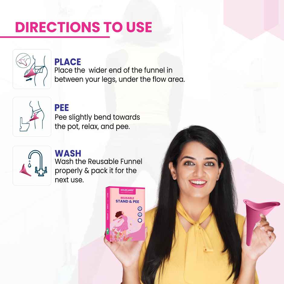 Mildcares Stand And Pee Reusable Female Urination Device