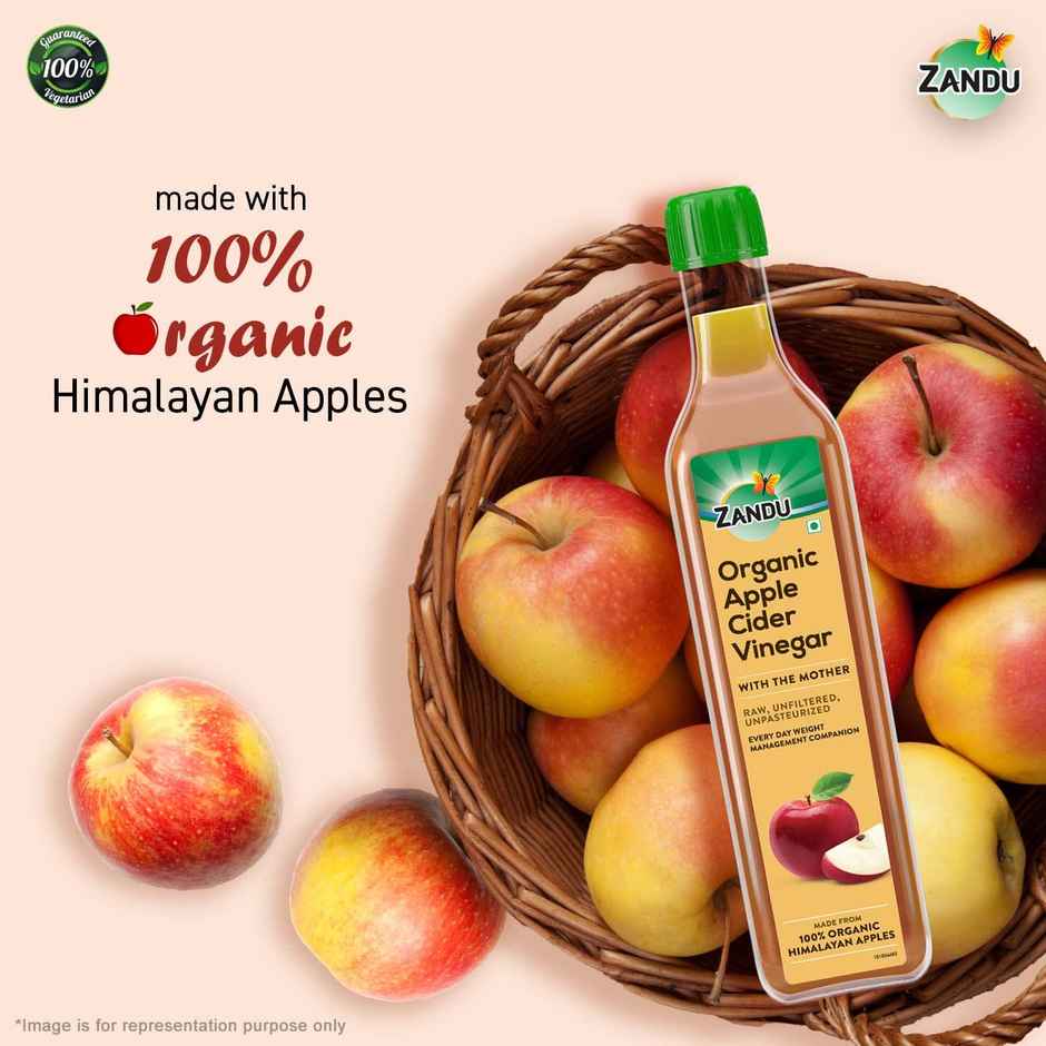 Zandu Organic Apple Cider With Mother Of Vinegar