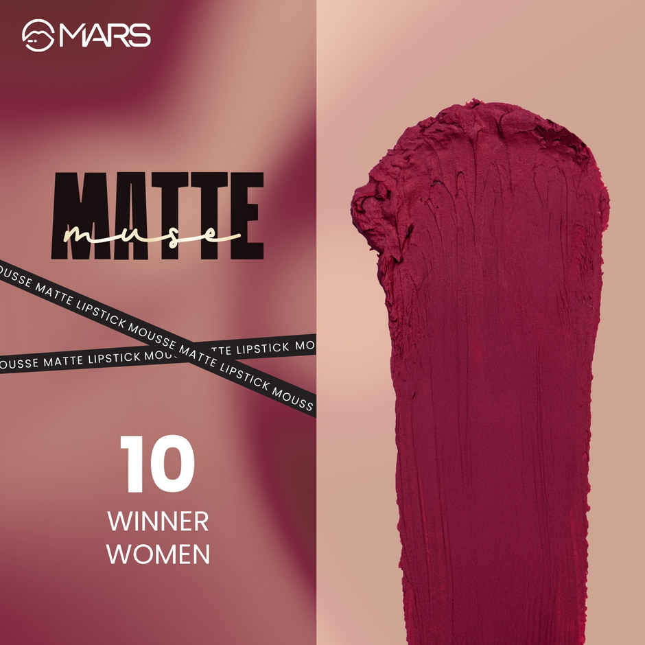 Fastrack Perfume Women Beat (100ml) & Mars Cosmetics Matte Muse Mousse Lipstick (3ml) Combo