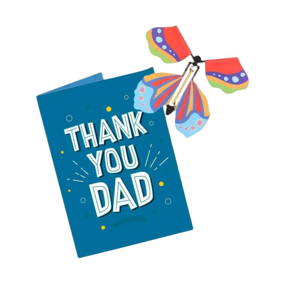 Oye Happy Father'S Day Butterfly Card